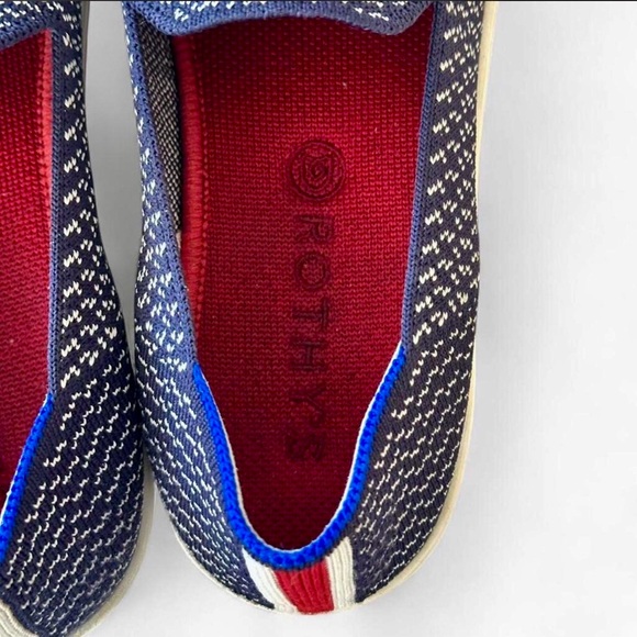 Rothy’s The Original Slip-On Sneaker Shoe Maritime Gradient Women’s 9.5 Red Blue main image 5